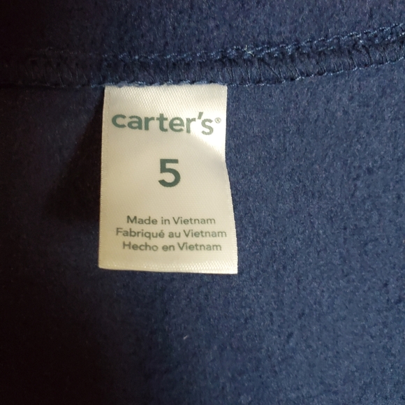 Carter's Blue Big Boys Fleece Jacket size 5 - Picture 5 of 6